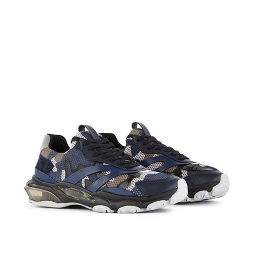 Valentino Garavani Blue Fabric Athletic Sneakers