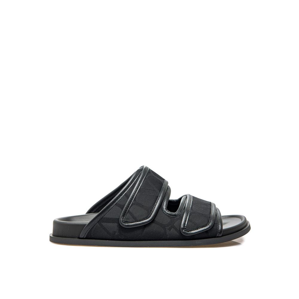 Valentino Garavani Black Fabric Sandals