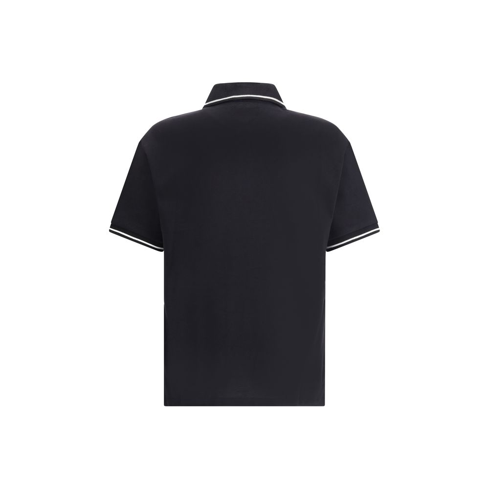 Amiri Black Cotton Polo T-Shirt