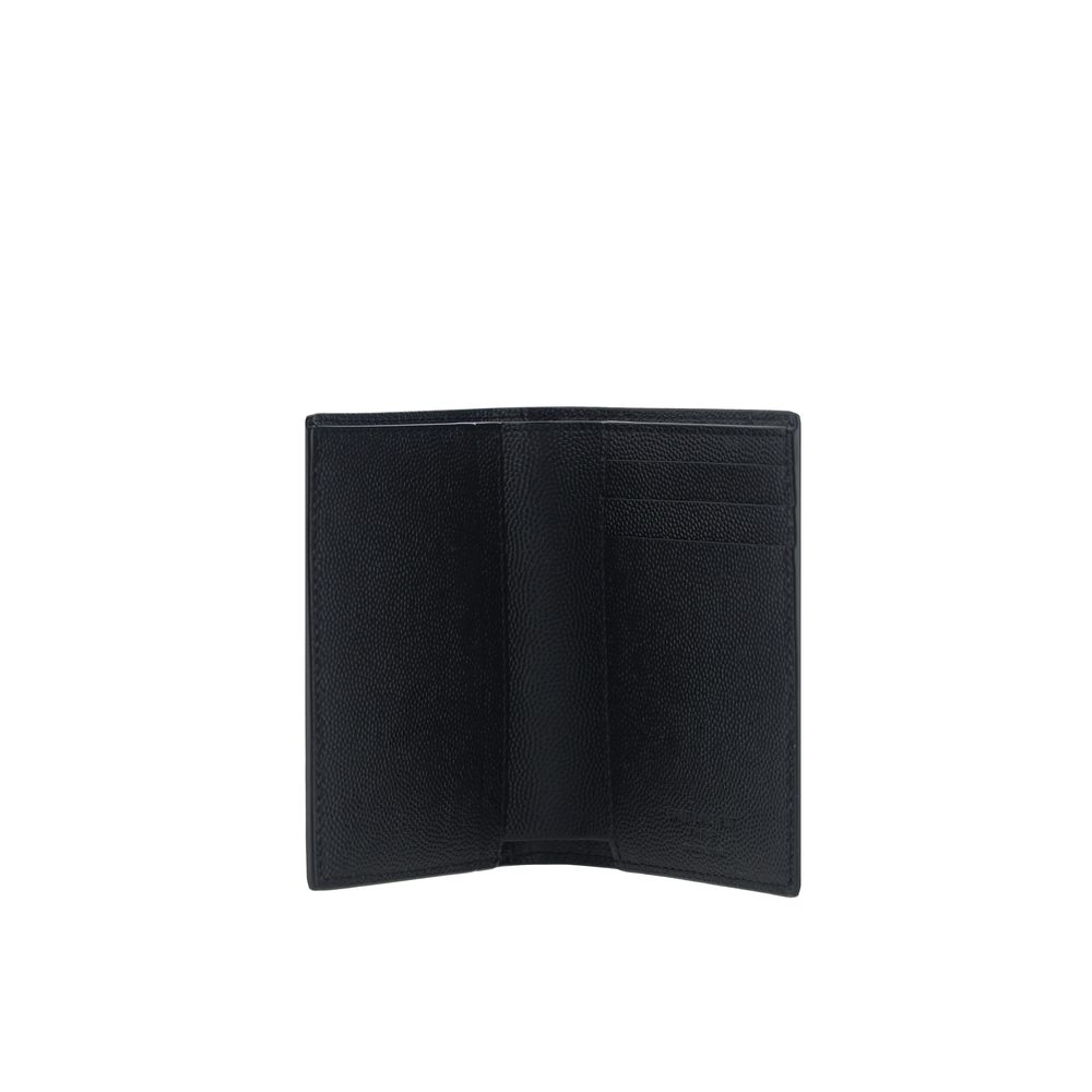 Saint Laurent Black Calf Leather Bos Taurus Wallet